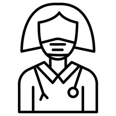 Female Surgeon Icon