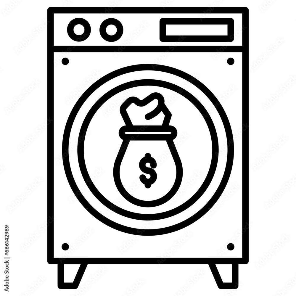 Canvas Prints money laundering icon