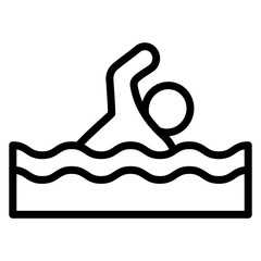Obraz premium Swimming Icon