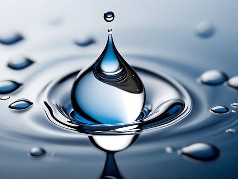 drop of water,clear image, colse shot generative ai