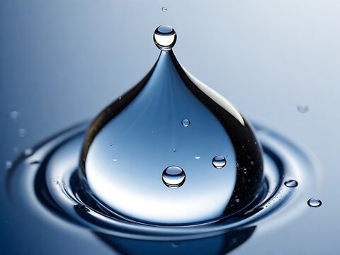drop of water,clear image, colse shot generative ai
