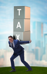 Businessman under heavy tax burden