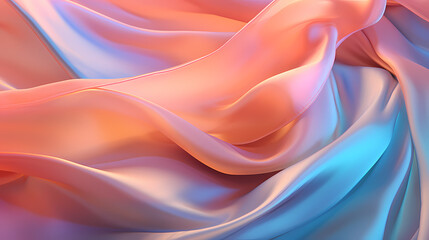 Translucent colorful fabric graphic poster web page PPT background