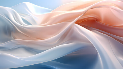 Obraz premium Translucent colorful fabric graphic poster web page PPT background