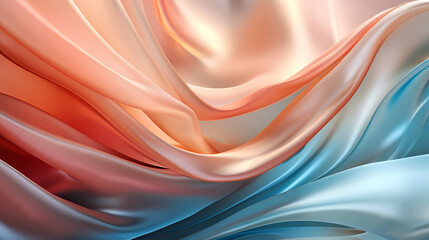 Translucent colorful fabric graphic poster web page PPT background