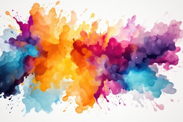 Fototapeta na wymiar Color liquid ink splash abstract background rainbow art.