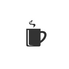 Tea cup simple icon. Vector illustration in flat