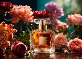 Obraz na płótnie Canvas Perfume and flowers