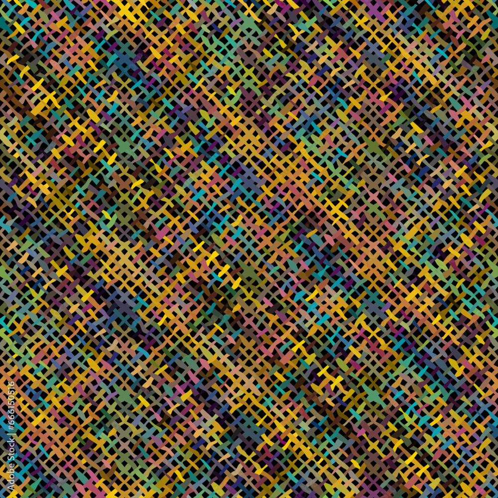 Aufkleber Imitation of a texture of rough canvas. Seamless vector pattern.