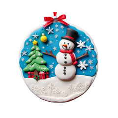 10-09-2023 | AI - MaheStudio - Creating a Christmas Snowman Emblem Design