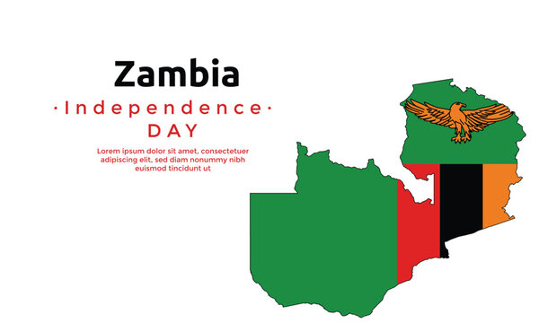 Zambia independence day Free Vector file 