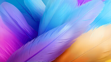 Purple feather graphic poster web page PPT background