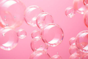 The girl blows soap bubbles. generative ai
