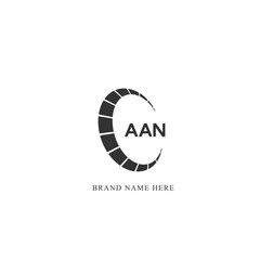 AAN logo. A A N design. White AAN letter. AAN, A A N letter logo design. Initial letter AAN linked circle uppercase monogram logo.