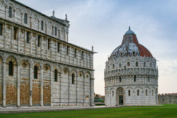 Fototapeta premium Pisa Baptistery of St. John located in Tuscany, Italy