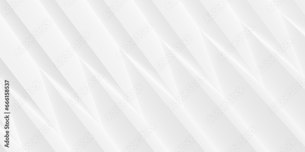 Poster modern minimal abstract white zig-zag triangle geometrical pattern background flat lay top view from