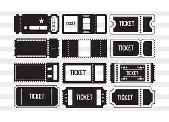 Ticket SVG, Cinema Ticket Svg, Movie Ticket Svg, Concert Ticket Svg, Ticket Bundle