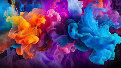 Obraz premium Abstract colorful smoke background
