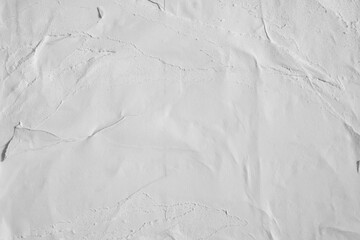 Glued white paper poster texture background