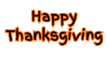 Happy Thanksgiving Banner Illustration Holiday