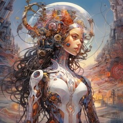 AI Galaxy: Exploring the Future of Technology on The Planet of AI" Ai generated.