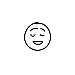 Emoticons outline. Emoji faces emoticon line black icons 