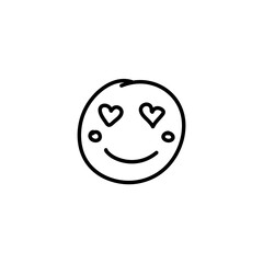 Emoticons outline. Emoji faces emoticon line black icons 