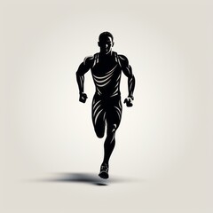Fototapeta premium sports running icon
