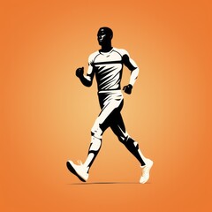 Fototapeta premium sports running icon