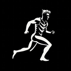 Naklejka premium graphic runner logo