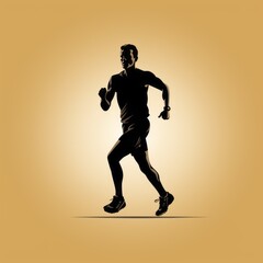 minimalistic runner icon