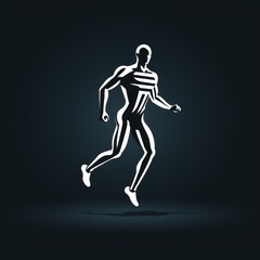 minimalistic runner icon
