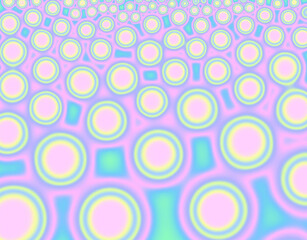 fun abstract holo background backdrop pink blue yellow waves circles lines pattern texture geometric
