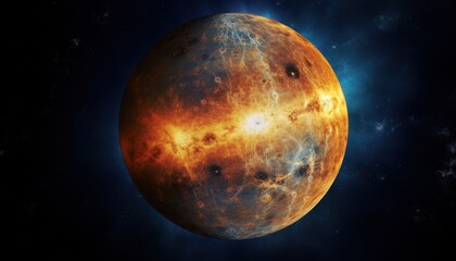 Mercury,planet photo in outer space, solar system 