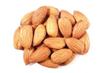 almond on white background badam