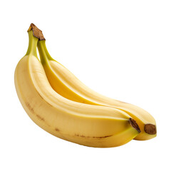 fresh yellow bananas isolated