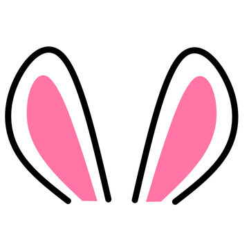 Bunny Ears Vector Element 