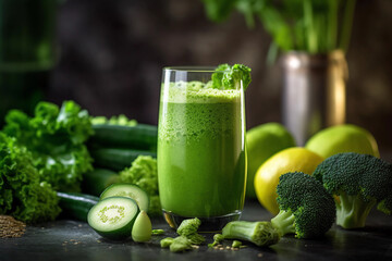 fresh smoothie generated by ai