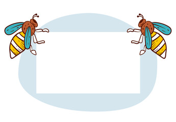 Bee honey honeycomb hive beehive cute comb banner concept. Vector flat graphic design illustration