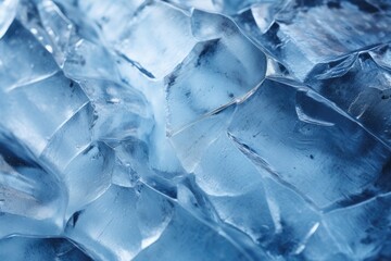 Macro photography of ice texture  - obrazy, fototapety, plakaty