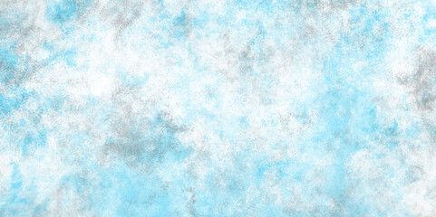 Abstract watercolor background texture design invitation card, template. Blue sky shades color watercolor illustration, creative background, smeared light turquoise frame