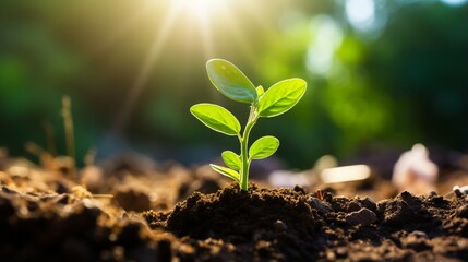 Vibrant Green Leaf in Sunlight - Macro Photography Nature Close-Up generated by AI tool 