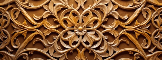 a wooden decorative traditional pattern textured handmade carving artwork woodwork background