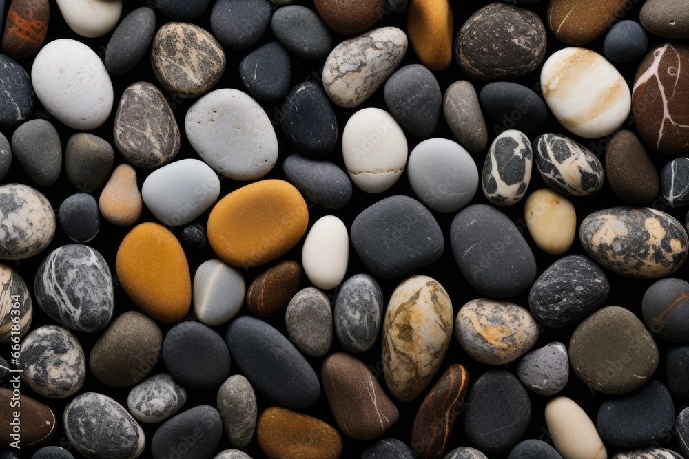Poster a detailed close-up of a cluster of rocks. perfect for nature enthusiasts and geology enthusiasts.