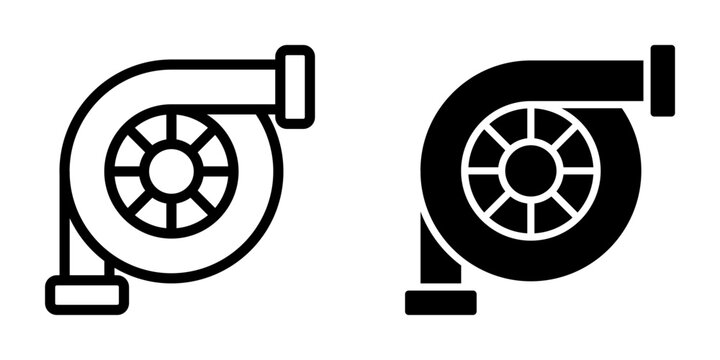 Turbo Icon, for mobile concept and web design. vector illustration