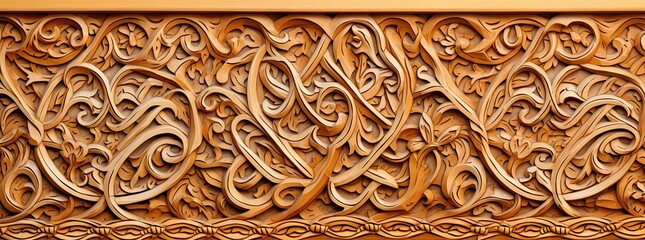 a wooden decorative traditional pattern textured handmade carving artwork woodwork background