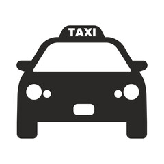 Taxi icon. Car. Vector icon isolated on white background. - obrazy, fototapety, plakaty