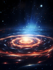 Obraz premium Nebula B-side technology graphic poster web page PPT background