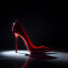 red high heel shoes