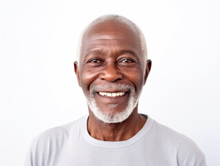 Naklejka premium A portrait of a smiling character showing teeth 